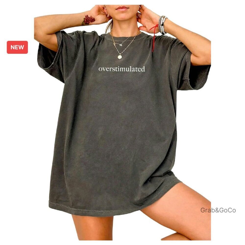 Oversized Vintage Letter Print T-Shirt Y2K Retro Chic Summer Casual Tee